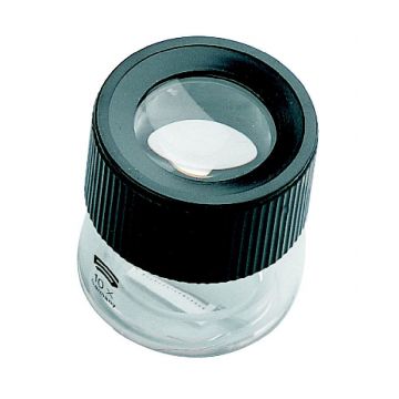 Schweizer® - Loupe à poser - 10x Ø30mm - Aplanétique (avec échelle)