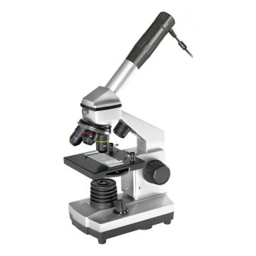 Microscope Bresser Biolux NV 40x-1280x avec caméra HD USB
