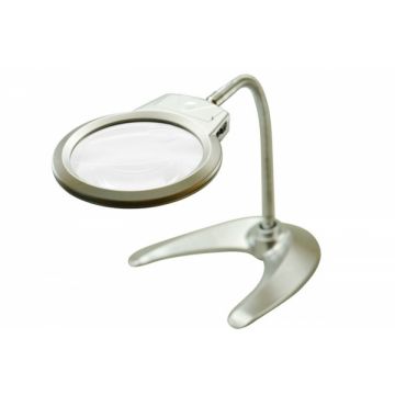 Lampe-loupe bifocale, 2 LED (col flexible)